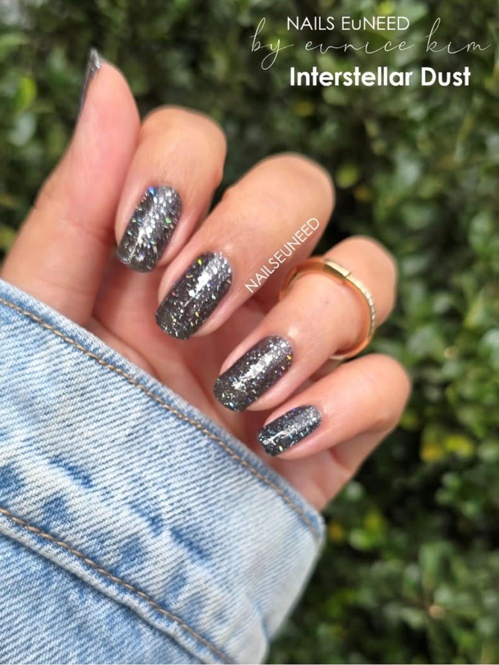 *Exclusive* Color Street: Interstellar Dust | Gray Black Silver Glitter Party